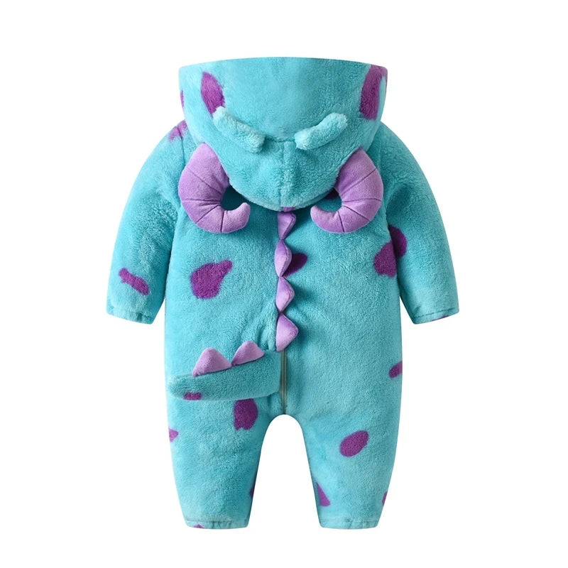 Fleece Hooded Baby Snowsuit