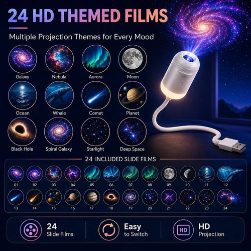 Galaxy Star Projector Night Light