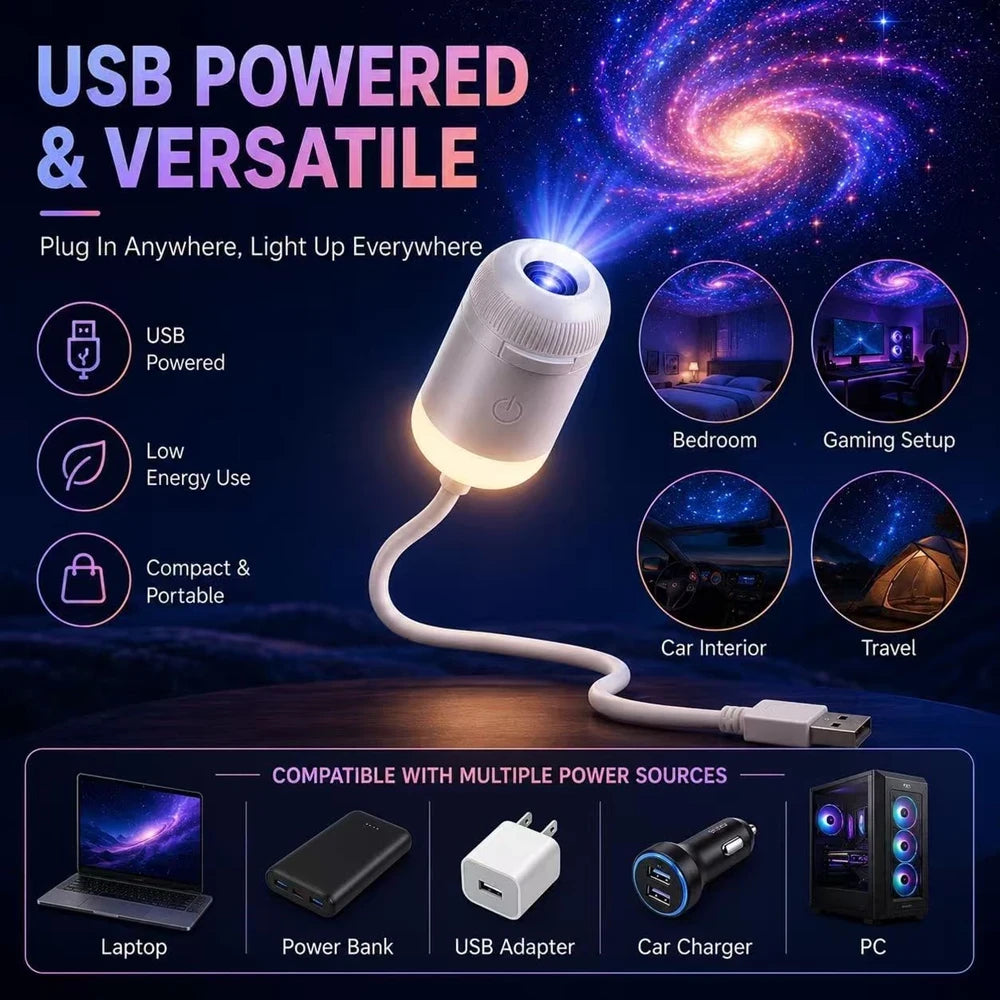 Galaxy Star Projector Night Light